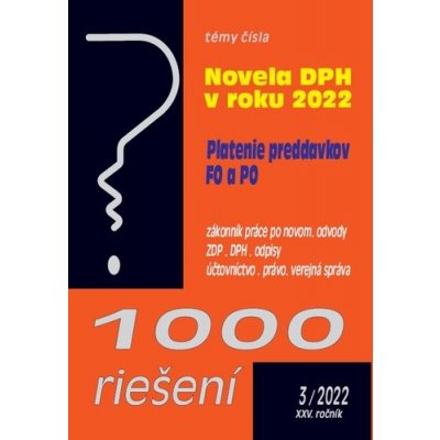 1000 riešení 3/2022 – Novela zákona o DPH – Hledejceny.cz