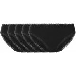 esmara Dámské kalhotky s krajkou 5 kusů černá – Zboží Dáma