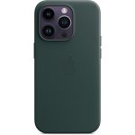 Pouzdro AppleMix Originální Apple iPhone 14 Pro - MagSafe - kožené - piniově zelené – Sleviste.cz
