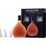 Meukow VSOP Superior 40% 0,7 l (dárkové balení 2 sklenice) – Zboží Mobilmania