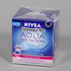 Pleťový krém Nivea Visage Aqua Sensation hydratační noční krém 50 ml