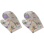 Bellatex Patchwork Fialová Šedá Kuchyňská chňapka 2 ks 28 x 18 cm – Zboží Dáma