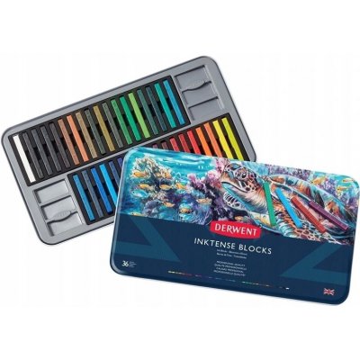 Derwent Inktense Blocks sada akvarelových pastelů 36 ks – Sleviste.cz