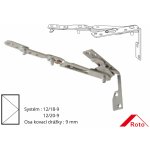 Roto Otevíravý závěs - rámová část Designo NT Levé křídlo Osa kovací drážky: 9 mm – Hledejceny.cz