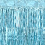 PartyDeco Párty závěs modrý světlý 90 x 250 cm – Zboží Dáma