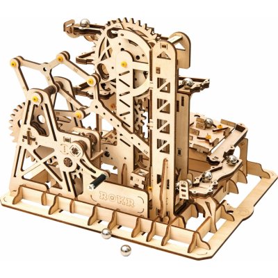 Robotime 3D dřevěné mechanické puzzle Kuličková dráha Marble climber 233 ks – Zbozi.Blesk.cz