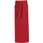 Workwear Milano Dlouhá pracovní zástěra 00111-01 Red – Hledejceny.cz