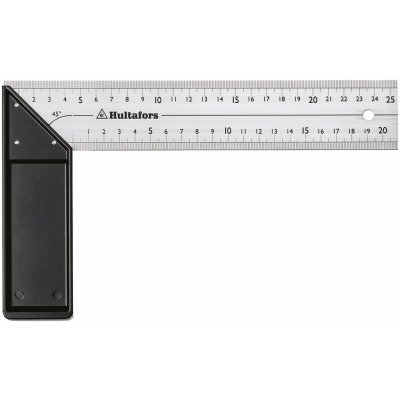 Hultafors Úhelník nerezový stupnice 30cm V 30 P – HobbyKompas.cz