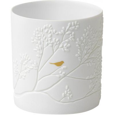 räder Porcelánový svícen Golden Bird, bílá barva, porcelán – Zboží Mobilmania