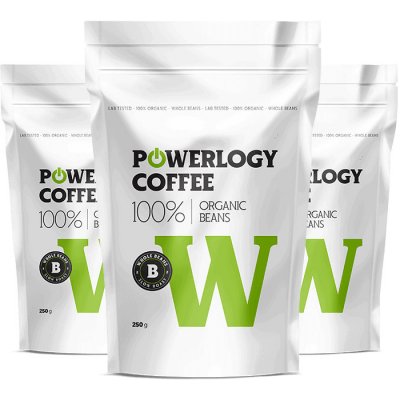 Powerlogy Organic Coffee 250 g Triple Pack