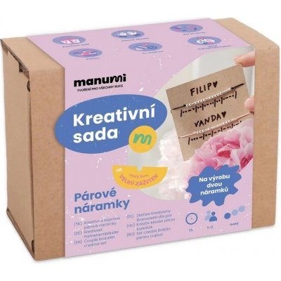 Manumi kreativní sada na výrobu párových náramků 1 ks – Hledejceny.cz