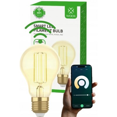 Woox Smart LED žárovka E27 4,9W teplá bílá R5137 WiFi Tuya – Zboží Mobilmania