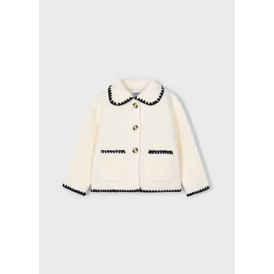 Mayoral svetr rozepínací s límečkem smetanový – Zbozi.Blesk.cz