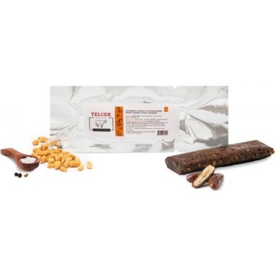 Telcek Hovězí proteinová tyčinka s arašídy sůl a pepř 50 g – Hledejceny.cz