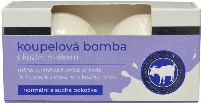 Vivapharm koupelová bomba s kozím mlékem 2 x 75 g dárková sada