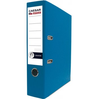 CAESAR Office Senator - pořadač pákový A4, 8 cm, rado, lišty, modrý