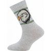 Ewers Socken Adler/Rippe hellsilber mel