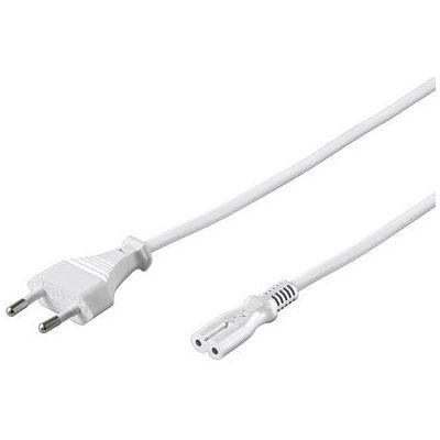 PremiumCord pro notebooky 2-pólový 3m, bílý kpspm3w – Sleviste.cz