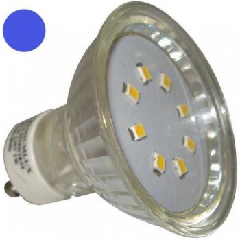 PremiumLED LED žárovka 1W 20xSMD2835 GU10 90lm MODRÁ