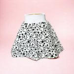 Dětská dívčí sukně s černými srdíčky bílá – Zbozi.Blesk.cz