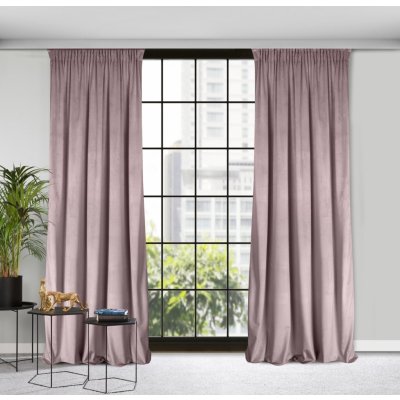 ZATEMŇOVACÍ ZÁVĚS D91 ROSA NA PÁSCE 140X270 CM PUDROVÝ – Hledejceny.cz