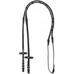 Equestro Gumové otěže se zarážkami Černá – Zboží Dáma