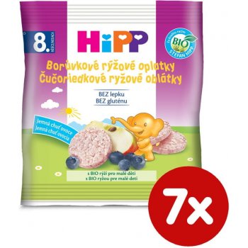 HiPP BIO Borůvkové rýžové oplatky 7 x 30 g