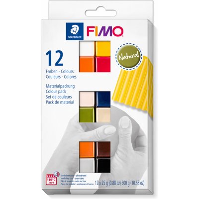 FIMO soft sada 12 barev 25 g NATURAL – Sleviste.cz
