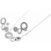 Steel Jewelry Souprava Náhrdelník náušnice KROUŽKY Chirurgická ocel SET231271