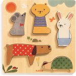 Djeco vkládací puzzle domácí mazlíčci 5 dílů – Hledejceny.cz