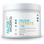 NutriWorks Calcium Citrate + D3 250 g – Hledejceny.cz