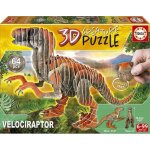 Educa 3D puzzle dinosaurus Velociraptor 64 ks – Zbozi.Blesk.cz