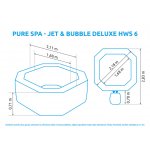 Marimex Pure Spa Jet & Bubble Deluxe HWS 6 11400256 – Zboží Dáma