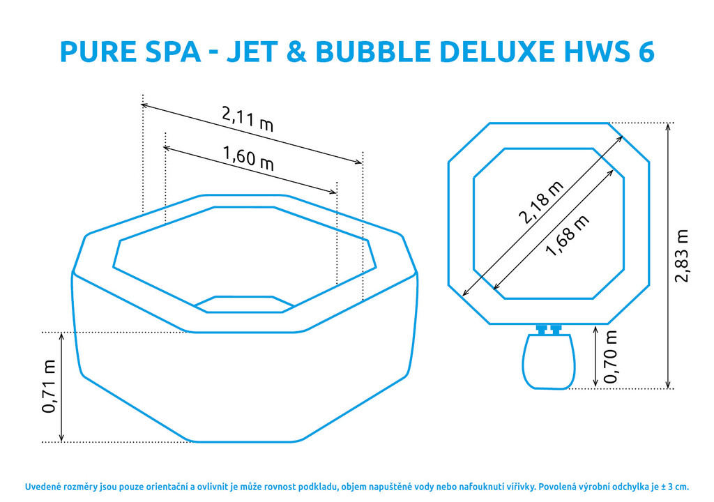 Marimex Pure Spa Jet & Bubble Deluxe HWS 6 11400256