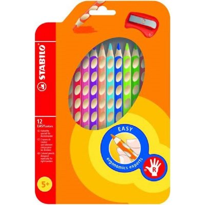 Stabilo 31119 EASYcolors trojhranné pastelky pro praváky 12 ks – Hledejceny.cz