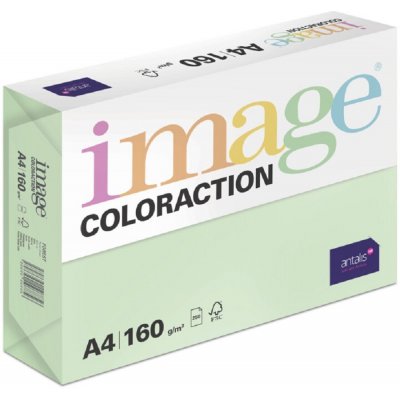 Image Coloraction 119136 barevný papír A4 160 g pastelově zelená 250 ks – Zboží Dáma