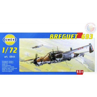 Směr Breguet 693 slepovací stavebnice letadlo 1:72