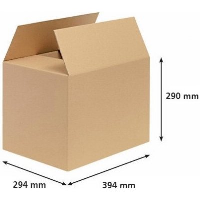 Obaly KREDO Kartonová krabice 400 x 300 x 300 mm 3VVL – Zboží Živě