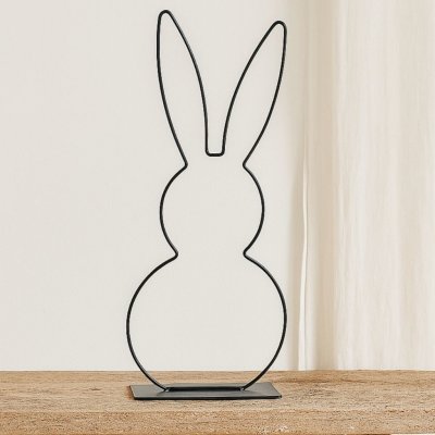 Deejada.cz Kovový zajíc Coney 50 cm L – Zboží Dáma
