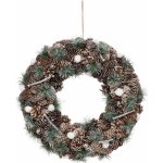 Atmosphera Vánoční věnec se šiškami z borovice, 48,5 cm zelená – Hledejceny.cz