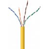 síťový kabel Gembird UPC-5004E-SOL-Y UTP solid, cat. 5 CCA, 305m, žlutý
