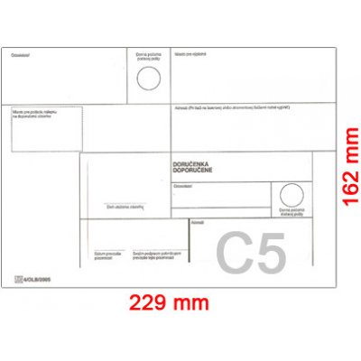 KRPA Obálky C5 162x229 mm doporučeně – Zboží Živě