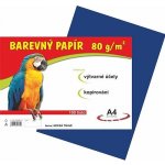 Barevný papír A4 80gr. tmavě modrý 100 listů – Hledejceny.cz