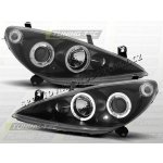 PEUGEOT 307 2001-05 PŘEDNÍ ČÍRÁ SVĚTLA ANGEL EYES BLACK – Hledejceny.cz
