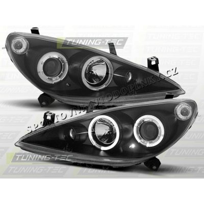 PEUGEOT 307 2001-05 PŘEDNÍ ČÍRÁ SVĚTLA ANGEL EYES BLACK – Hledejceny.cz