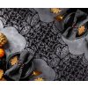 Ubrusy Guirca Halloweenská šerpa Pavučiny černé 34x136 cm