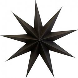 Papírová devíticípá hvězda Star Brown 60 cm House Doctor