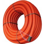 Dvouplášťová kabelová chránička Koruflex, červená, pr. 50 mm x 25 m