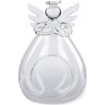 Stoklasa Skleněný anděl 8x12 cm aerárium transparent – Zboží Dáma