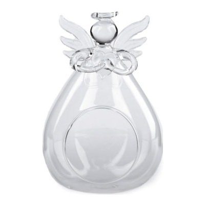 Stoklasa Skleněný anděl 8x12 cm aerárium transparent – Zboží Dáma